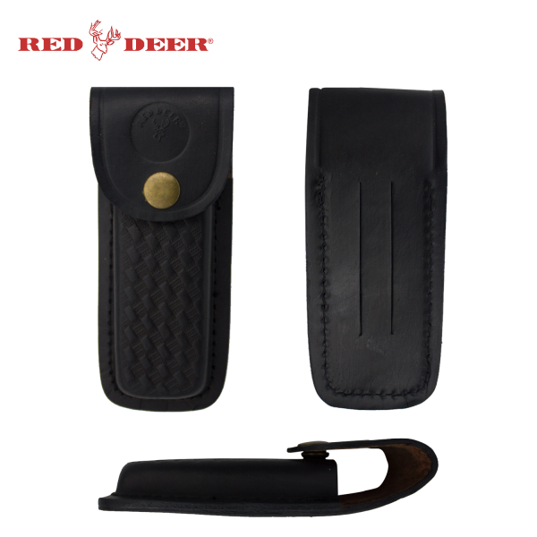 Red Deer Genuine Leather Folding Knife Carrying Case on Sale