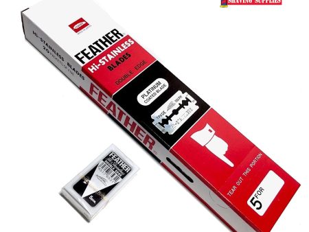 Feather Hi-Stainless DE Blades 20x5 100ct Cheap