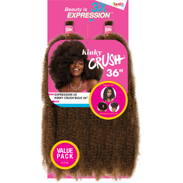 Janet Collection: 3X Kinky Crush Bulk 36  - FINAL SALE Supply