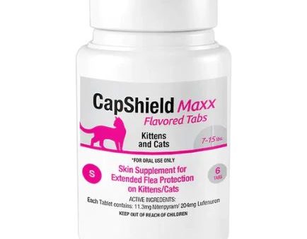 CapShield Maxx Flavored Tabs Flea Supplement For Cats and Kittens 7-15lb Sale