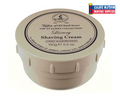 Taylor of Old Bond Street Street St James Luxury Shaving Cream Jar Online now