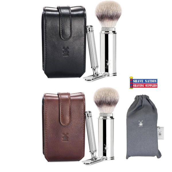 MUHLE R89 Razor and Shaving Brush Travel Set Online Sale