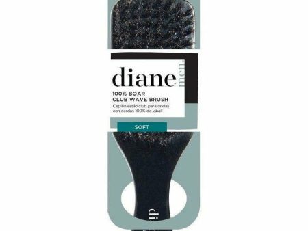 Diane: Soft 100% Boar Club Wave Brush #D8168 Discount