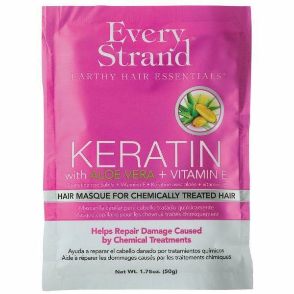 Every Strand: Keratin with Aloe Vera + Vitamin E Hair Masque for Chemically Treated Hair 1.75oz For Sale