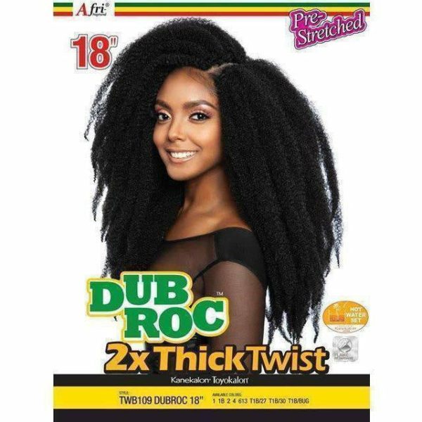 Afri-Naptural: 2X Dubroc Thick Twist 18  Sale