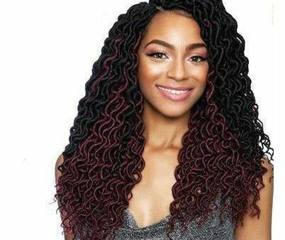 Afri-Naptural: 3X Pre-Stretched Ripple Faux Locs 14  (LOC305) Crochet Braid Online