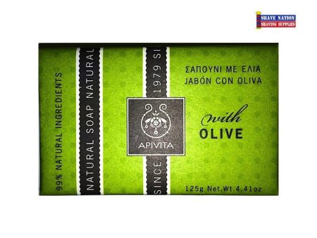 APIVITA Natural Soap Bar with Olive For Sale