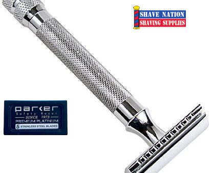 Parker Closed Comb Safety Razor 3-Piece 91R Hot on Sale