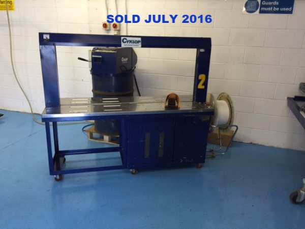 Cyklop RQ8 Wide Arch Strapping Machine - Used Sale