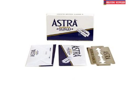 Astra Superior Stainless DE Blades 5 Pack (Blue) For Sale