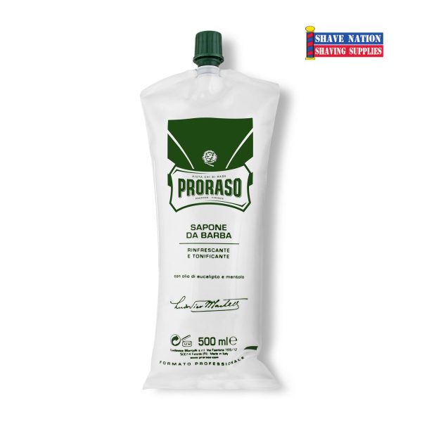 Proraso Large Shaving Cream Tube for PROFESSIONAL Use 500ml Tube Discount