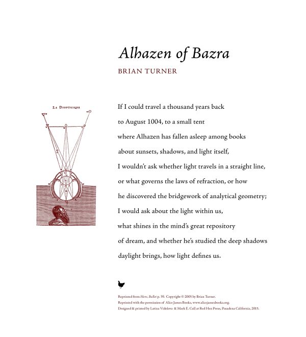 Alhazen of Bazra by Brian Turner SIGNED (11.5 in x 10 in) Online now