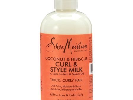 Shea Moisture: Coconut & Hibiscus Curl & Style Milk 8oz Hot on Sale