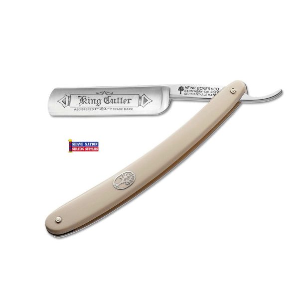 Boker King Cutter Straight Razor 5 8 Blade White on Sale