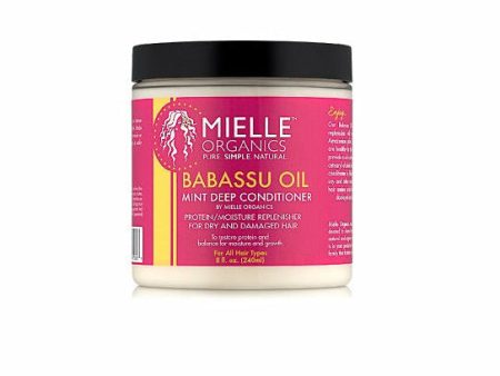 Mielle Organics: Babassu Oil & Mint Deep Conditioner 8oz Online now