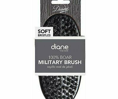 Diane: Soft 100% Boar Military Brush #D8167 For Discount