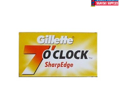 Gillette 7 OClock DE Blades 5Pk. Yellow Sale