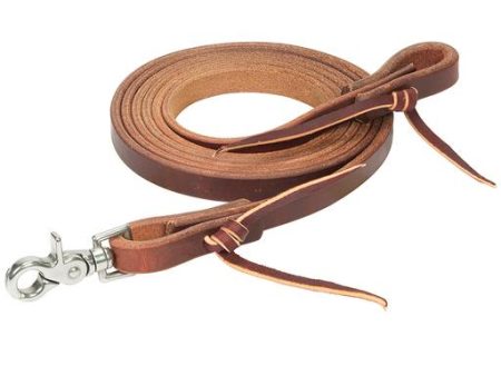 Weaver Oiled Canyon Rose Heavy Harness Roper Reins, 5 8  x 8  Fashion