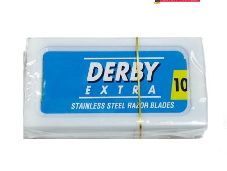 Derby Extra Stainless Steel DE Blades 10 PK-Blue Fashion