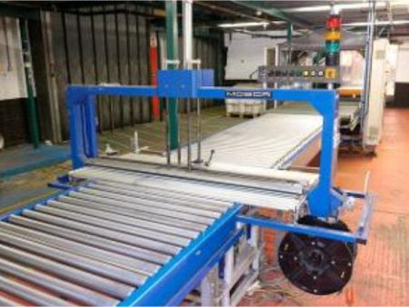 Mosca Automated Strapping Machine with Press Sale