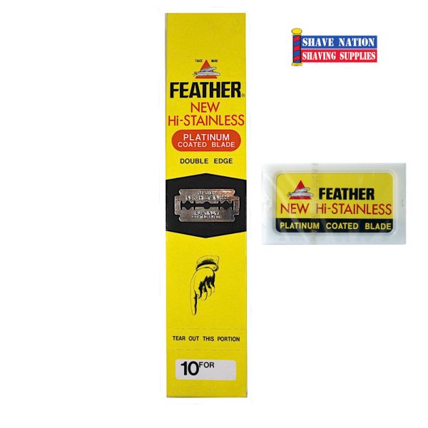 Feather Hi-Stainless DE Blades 10x10 100ct Online now