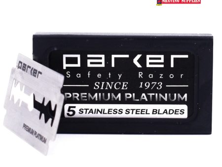 Parker Stainless Premium Platinum DE Blades 5 Pack Fashion