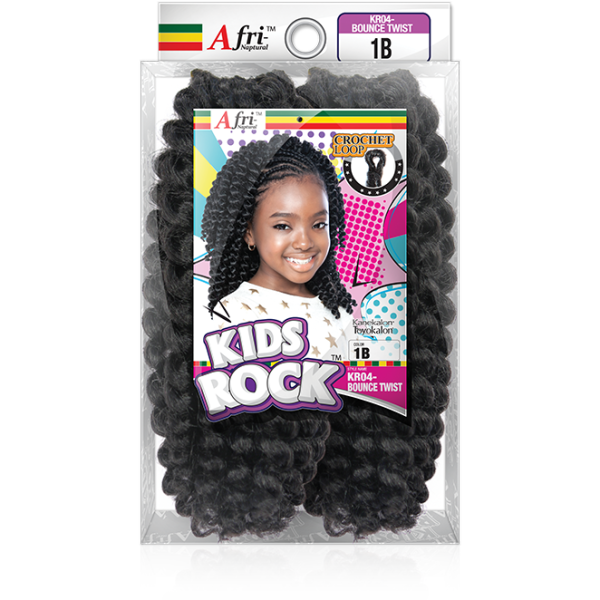 Afri-Naptural Kids Rock Bounce Twist 12  (KR04) Online Hot Sale