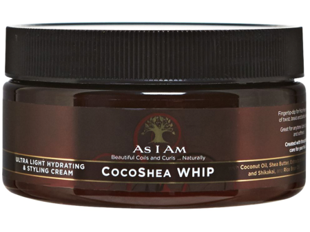 As I Am: CocoShea Whip Ultra Light Hydrating & Styling Cream 8oz Online now