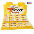 Gillette 7 OClock DE Blades YELLOW 100ct Sale