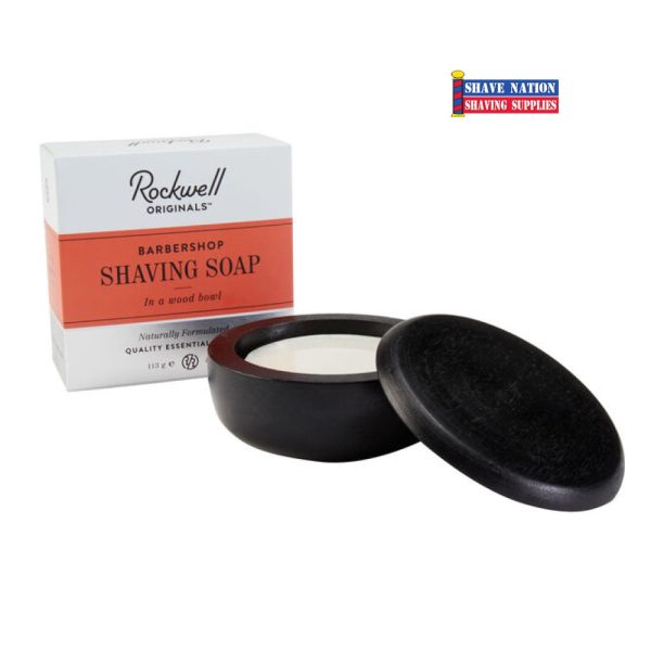 Rockwell Shaving Soap in Wood Bowl BARBERSHOP Online now