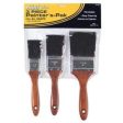 3-Piece Polyester Bristle Varnish & Sash Paint Brush Set Sale