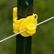 Zareba® Yellow Pin-Lock T-Post Insulator Supply