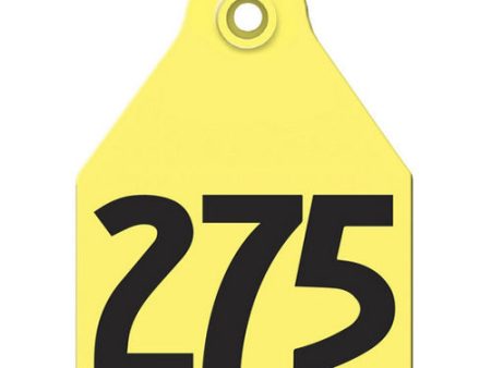 AgriLabs Large Numbered AgriTags 251-275 Yellow 1 Count by Agritags For Discount