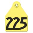 AgriLabs Large Numbered AgriTags 201-225 Yellow 1 Count by Agritags Supply