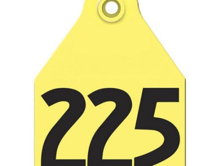 AgriLabs Large Numbered AgriTags 201-225 Yellow 1 Count by Agritags Supply