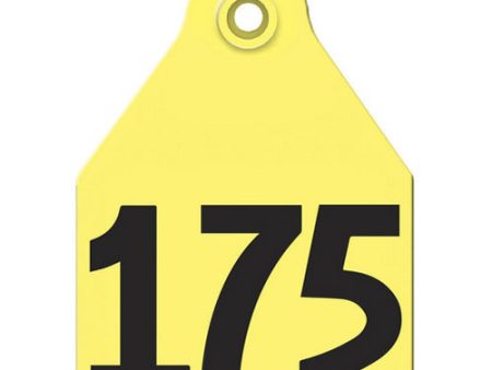 AgriLabs Maxi Numbered AgriTags 151-175 Yellow 1 Count by Agritags For Cheap