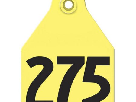 AgriLabs Maxi Numbered AgriTags 251-275 Yellow 1 Count by Agritags Supply