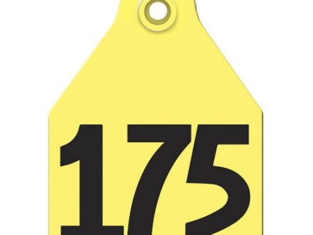 AgriLabs Large Numbered AgriTags 151-175 Yellow 1 Count by Agritags Online Hot Sale