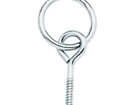 10151 Screw Eye with Ring ZP ST 2  with 3  ring Zinc Plated Steel 1 Count by Weaver Leather Online Hot Sale